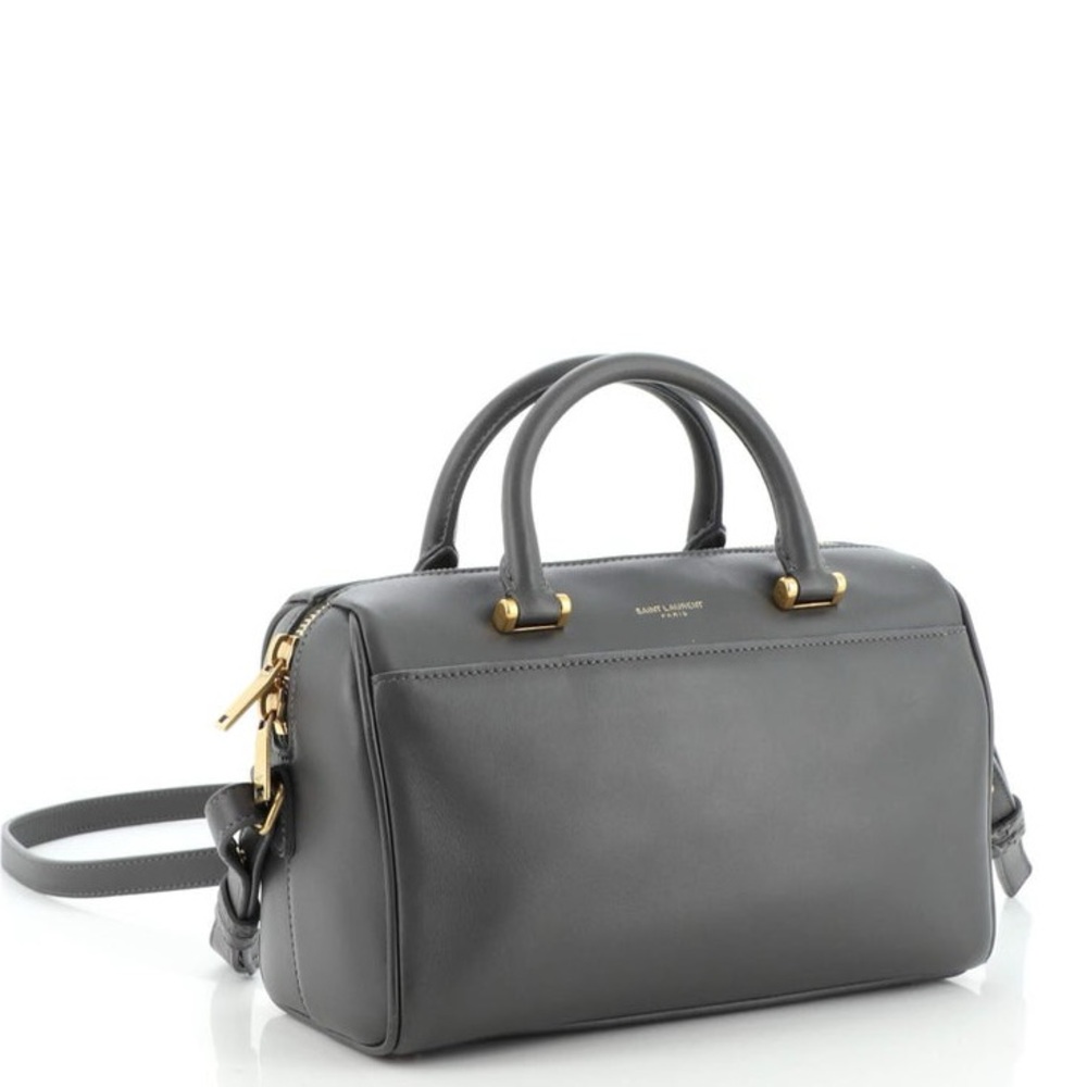 Saint Laurent Gray Leather Crossbody Bag